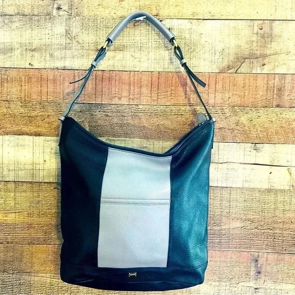 H By Halston Pebbled Leather Hobo Bag - Picture 1 of 10